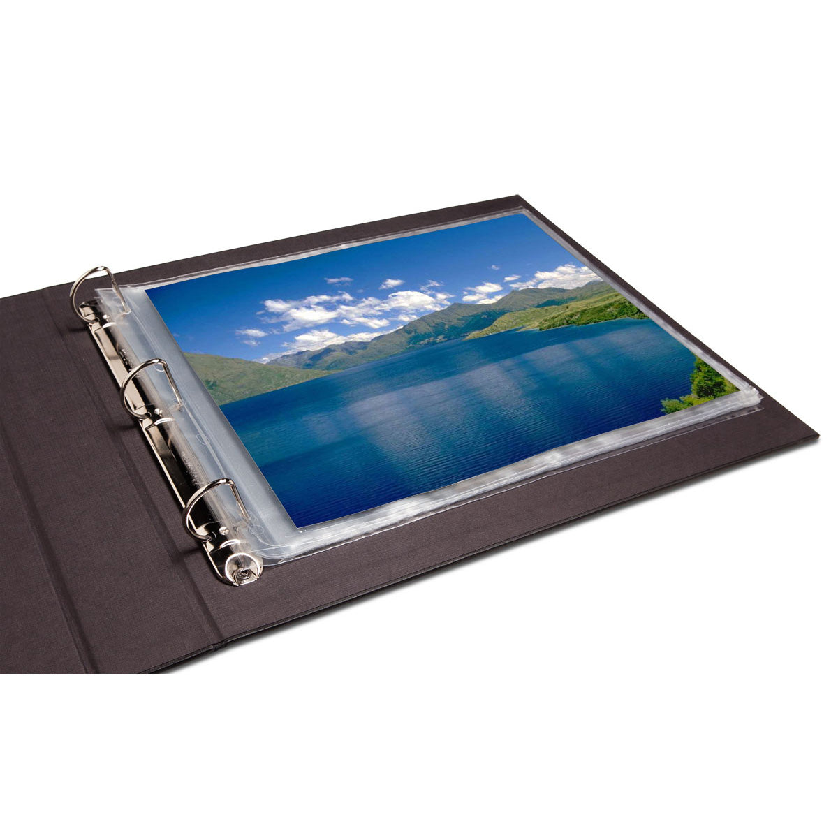 Print File Archival BL-ALB Extra Large Buckram Album Binder (Black)-Black 3-Ring Oversize Album-Kudos Cameras