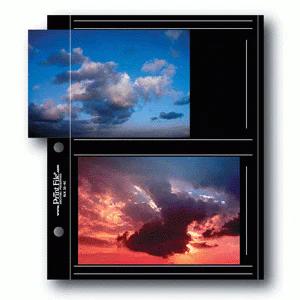 Print File Archival BLK 35-4C Album Pages - Compact (Black) for 4 Prints - 3.5 x 5" (12 Pack)-Premium Archival Albums & Black Album Pages-Kudos Cameras