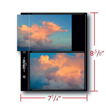 Print File Archival BLK 46-4C Album Pages &nbsp;- Compact (Black) for 4 Prints - 4 x 6" (12 Pack)-Premium Archival Albums & Black Album Pages-Kudos Cameras