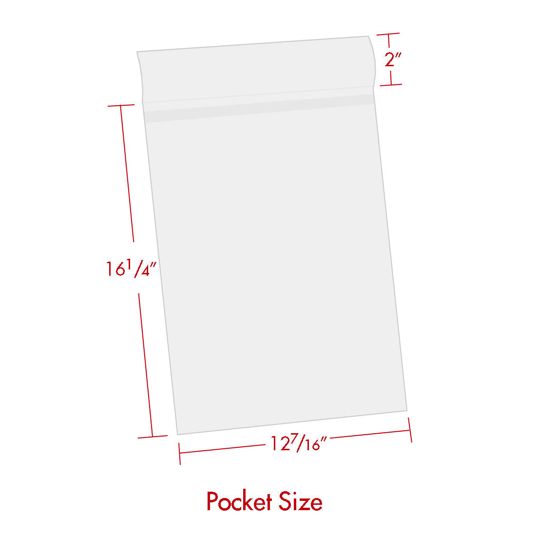 Print File Archival BOPP1216 Crystal Clear Art Protector Bags with 2" Adhesive Strip - 12 x 16" (100 Pack)-Crystal Clear Art Protectors-Kudos Cameras