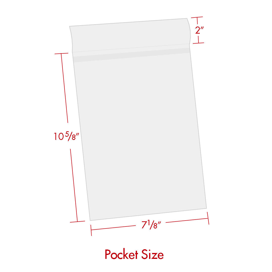 Print File Archival BOPP710 Crystal Clear Art Protector Bags with 2" Adhesive Strip - 7 x 10" (100 Pack)-Crystal Clear Art Protectors-Kudos Cameras