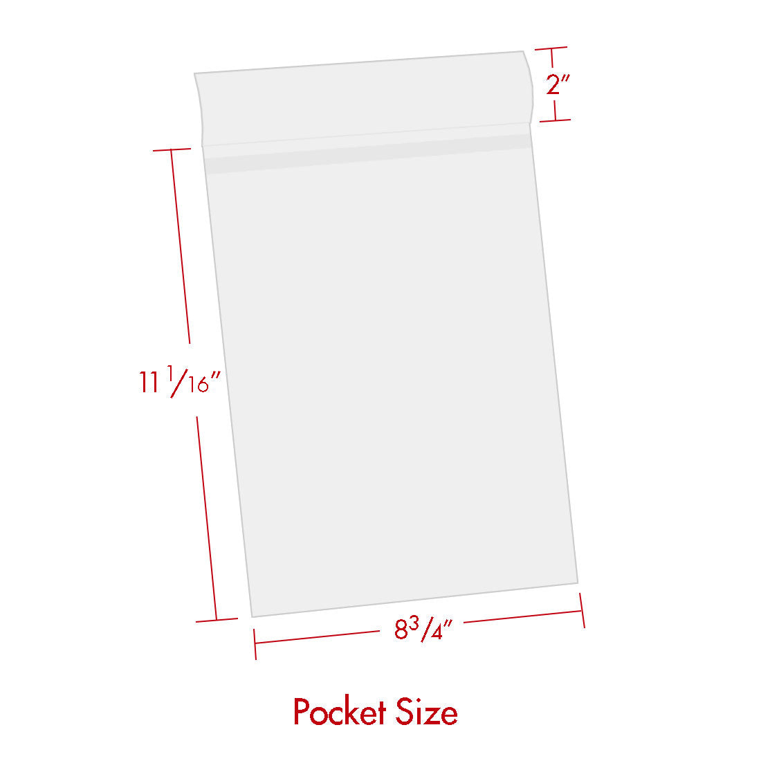 Print File Archival BOPP811 Crystal Clear Art Protector Bags with 2" Adhesive Strip - 8.5 x 11" (100 Pack)-Crystal Clear Art Protectors-Kudos Cameras
