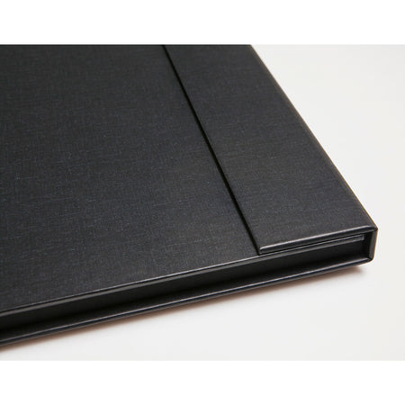 Print File Archival FOL1114BLK Magnetic Folio Folder with Black Lining - 11 x 14" (Black)-Black Folios with Magnetic Closures-Kudos Cameras