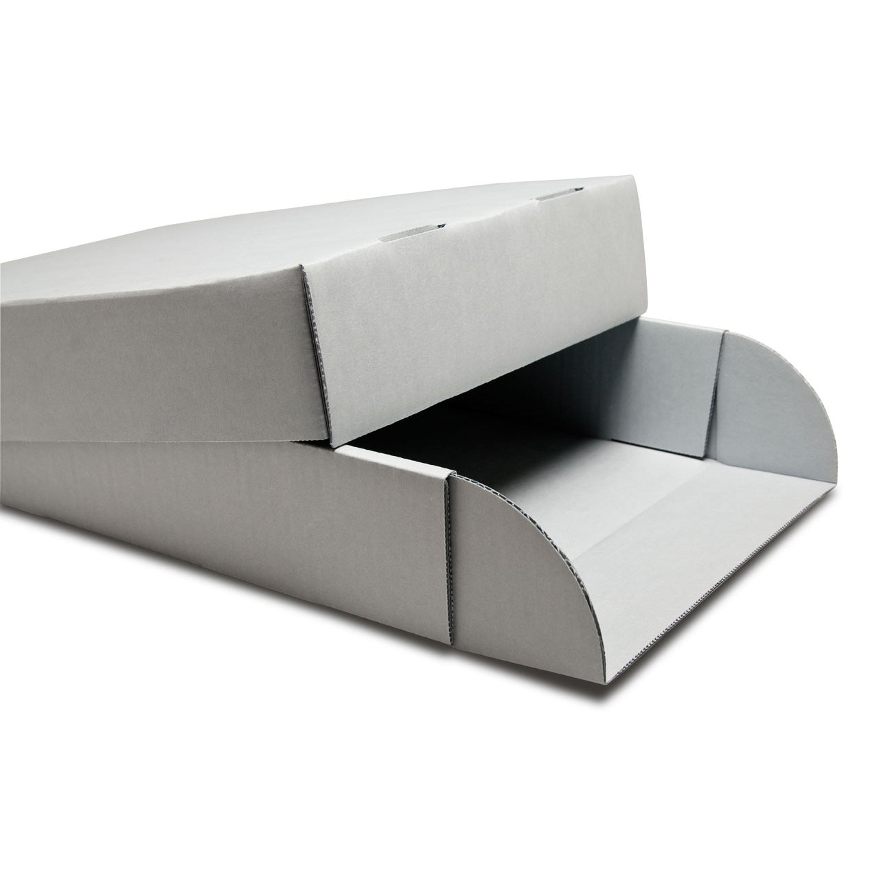 Print File Archival G20163 Acrylic Coated Corrugated Storage Box - 16 x 20 x 3" (Grey)-Acrylic Coated Corrugated Boxes-Kudos Cameras