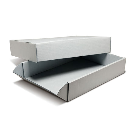 Print File Archival G20163 Acrylic Coated Corrugated Storage Box - 16 x 20 x 3" (Grey)-Acrylic Coated Corrugated Boxes-Kudos Cameras