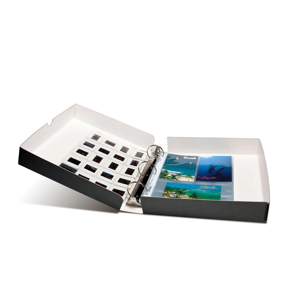Print File Archival GBB12112 Metal-Edge Box Binder (Grey)-3-Ring Metal Edge Binder Box-Kudos Cameras