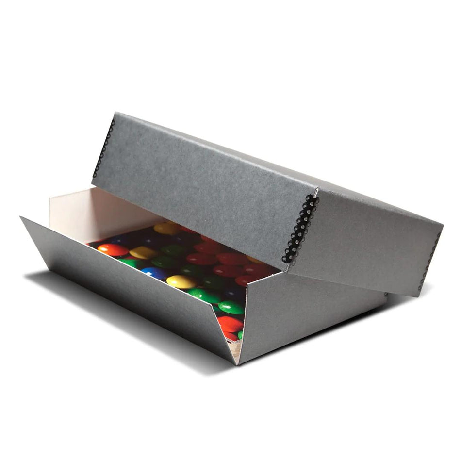 Print File Archival GDF16203 Drop-Front Metal Edge Storage Box - 16 x 20 x 3" (Grey)-Metal Edge Boxes Gray Drop Front-Kudos Cameras