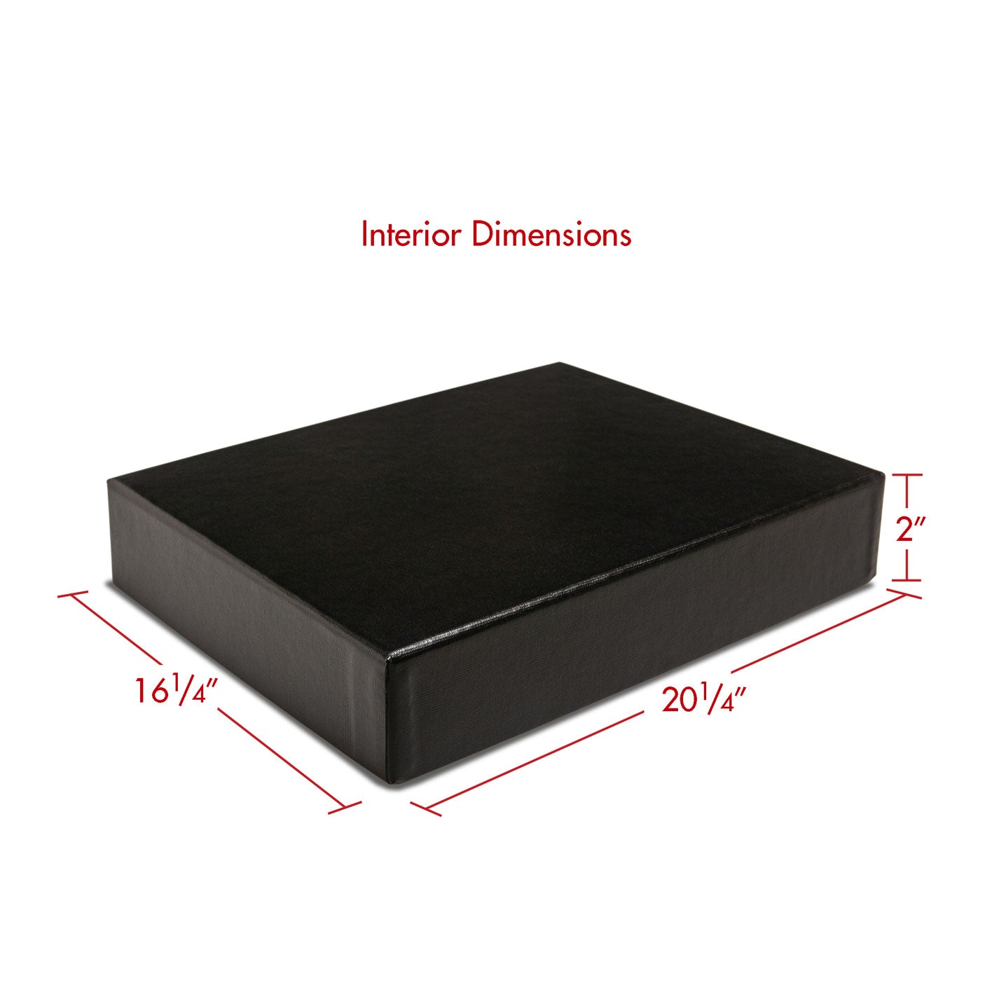 Print File Archival PBB16202 Clamshell Portfolio Box with Black Lining - 16 x 20 x 2" (Black)-Clamshell Portfolio Boxes 2" Deep-Kudos Cameras