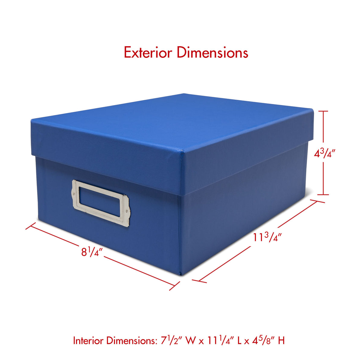 Print File Archival PH46BLU Photo Storage Box (Blue)-Photo Storage Boxes & Envelopes-Kudos Cameras