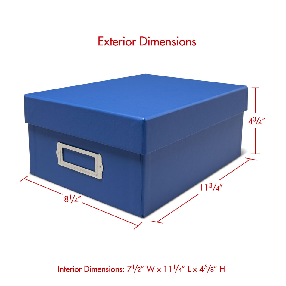 Print File Archival PH46BLU Photo Storage Box (Blue)-Photo Storage Boxes & Envelopes-Kudos Cameras