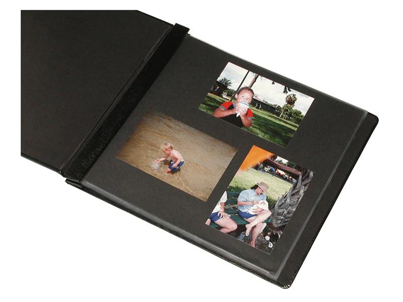 Print File Archival SB1212BIP 12 x 12" Cardstock Insert Pages for Scrapbooks (Black)-12x12 Post Bound Scrapbooks-Kudos Cameras