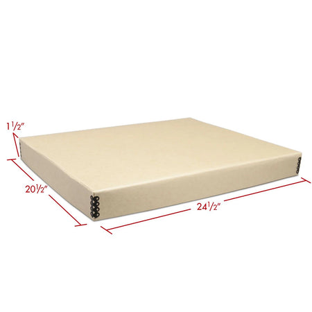 Print File Archival TDF20241 Drop-Front Metal Edge Storage Box - 20 x 24 x 1.5" (Tan)-Metal Edge Boxes Tan Drop Front-Kudos Cameras