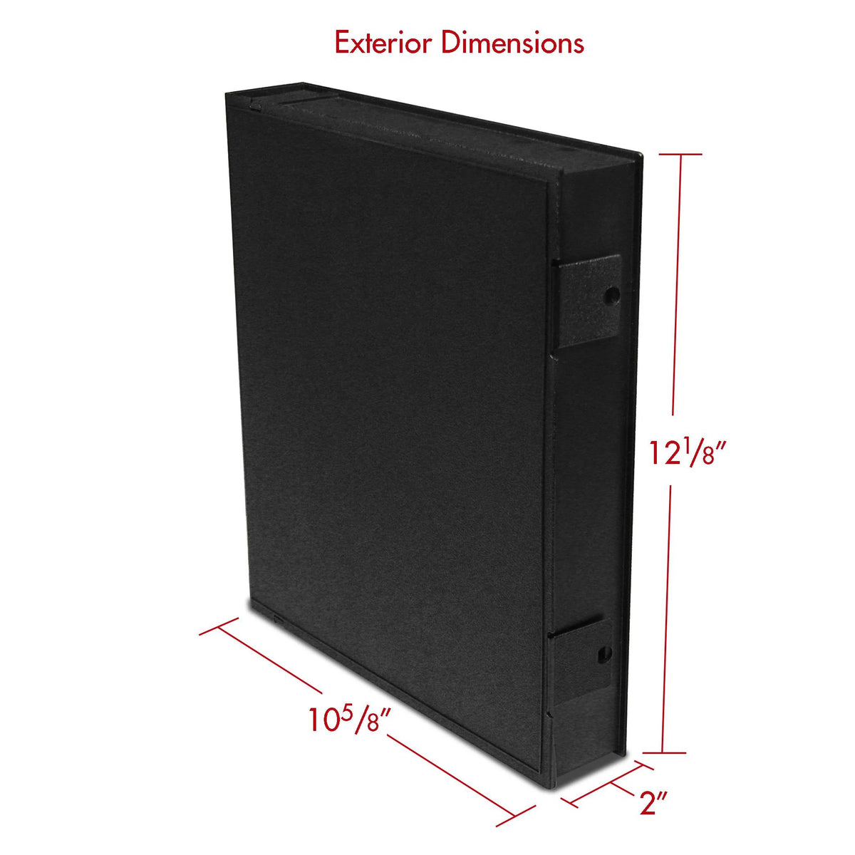 Print File Archival VUE-200 Safe-T-Binder (Box Binder) with 1" O-Rings (Black)-Safe-T-Binder-Kudos Cameras