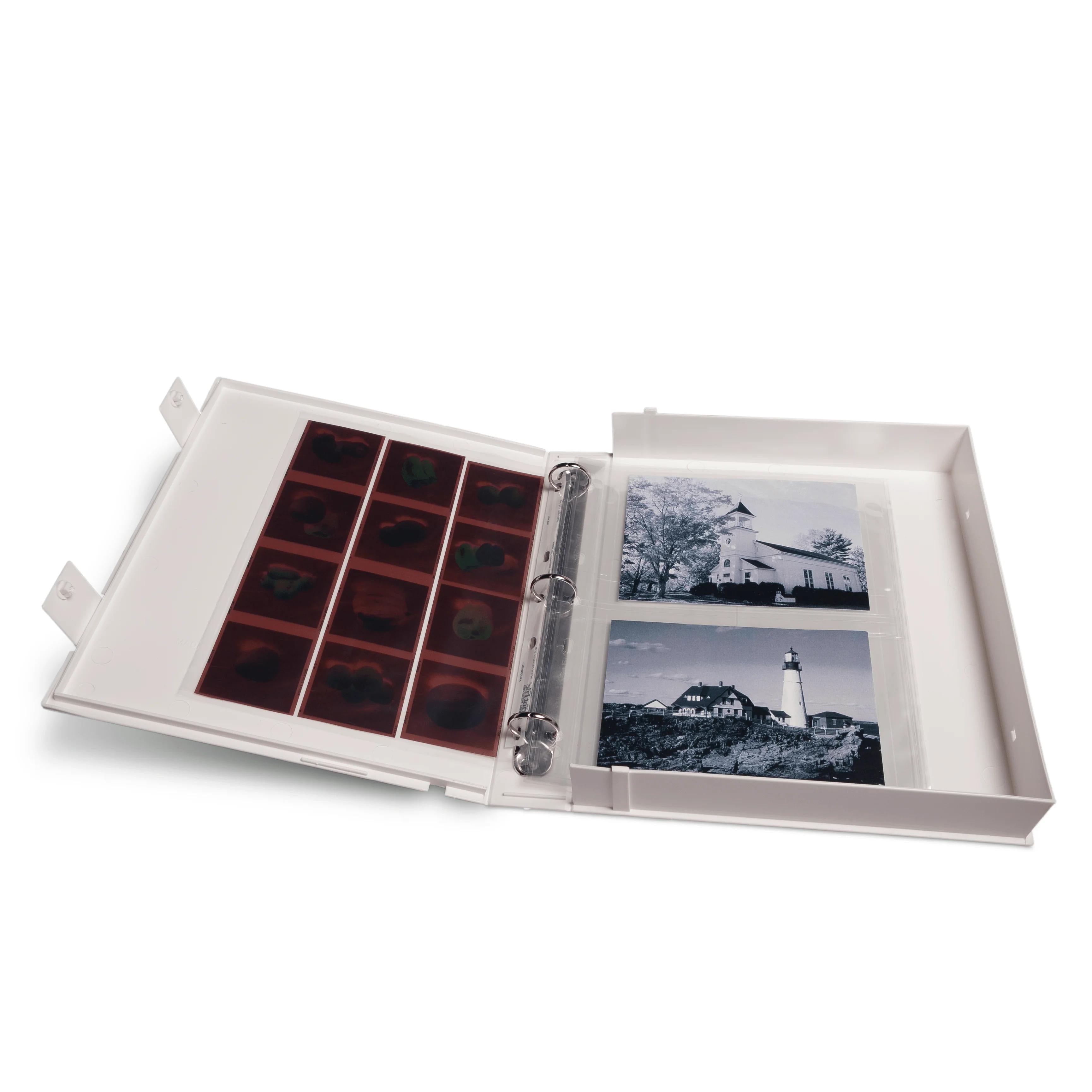 Print File Archival VUE-201 Safe-T-Binder (Box Binder) with 1" O-Rings (White)-Safe-T-Binder-Kudos Cameras