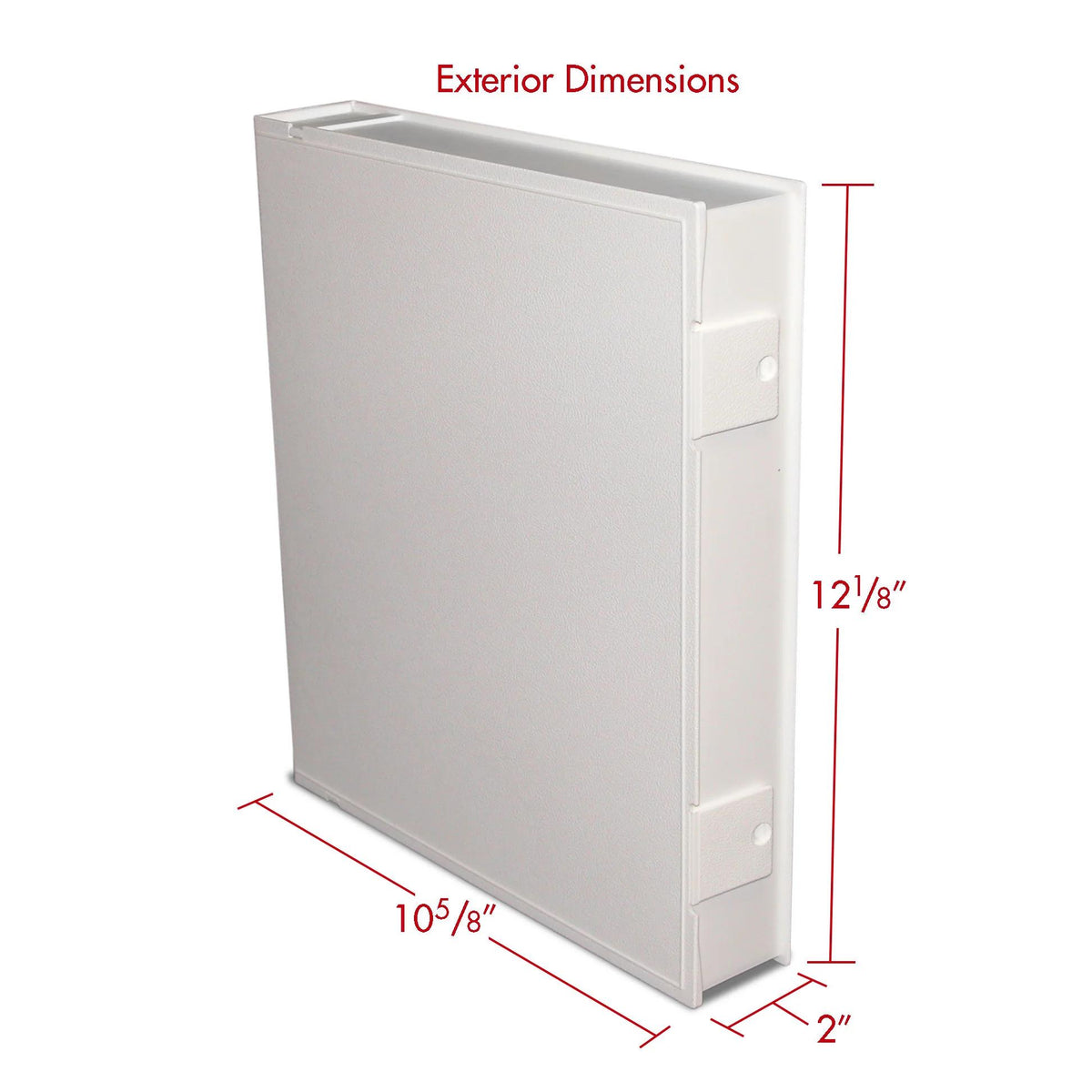 Print File Archival VUE-201 Safe-T-Binder (Box Binder) with 1" O-Rings (White)-Safe-T-Binder-Kudos Cameras