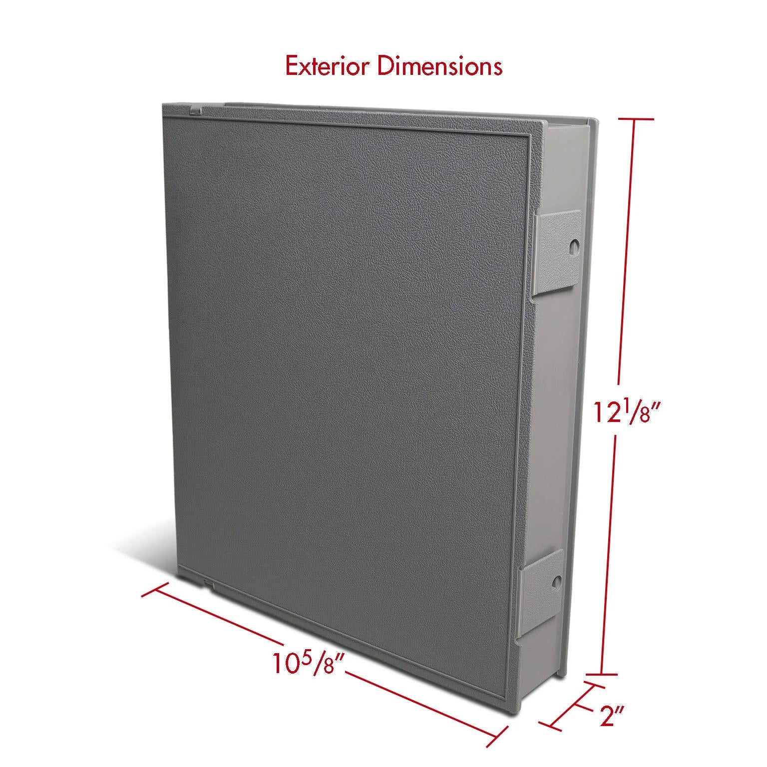 Print File Archival VUE-202 Safe-T-Binder (Box Binder) with 1" O-Rings (Grey)-Safe-T-Binder-Kudos Cameras
