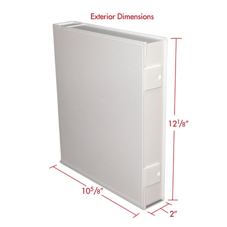 Print File Archival VUE-226 Safe-T-Binder (Box Binder) without Rings (White)-Safe-T-Binder-Kudos Cameras
