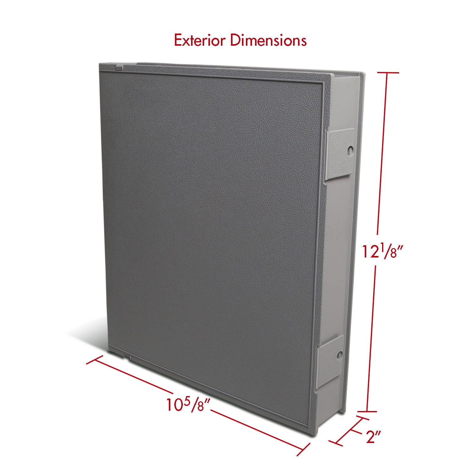 Print File Archival VUE-227 Safe-T-Binder (Box Binder) without Rings (Grey)-Safe-T-Binder-Kudos Cameras