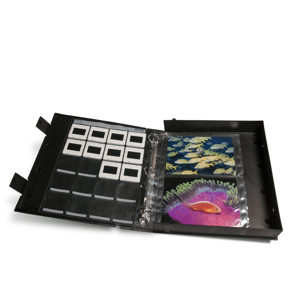 Print File Black 1" O-Ring Polypropylene Box Binder -10-1/4x11-3/4x2-Safe-T-Binder-Print File