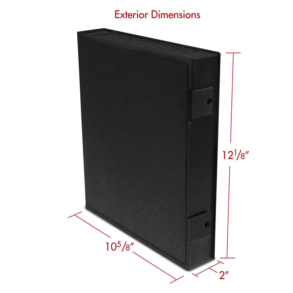 Print File Black 1" O-Ring Polypropylene Box Binder -10-1/4x11-3/4x2-Safe-T-Binder-Print File