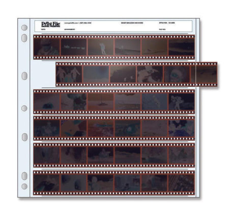 Print File CP 35-6HB pack of 25 for 6 - 35mm strips - total 36 frames & one 8.5"x11"-Contact Proofing Preservers-Kudos Cameras