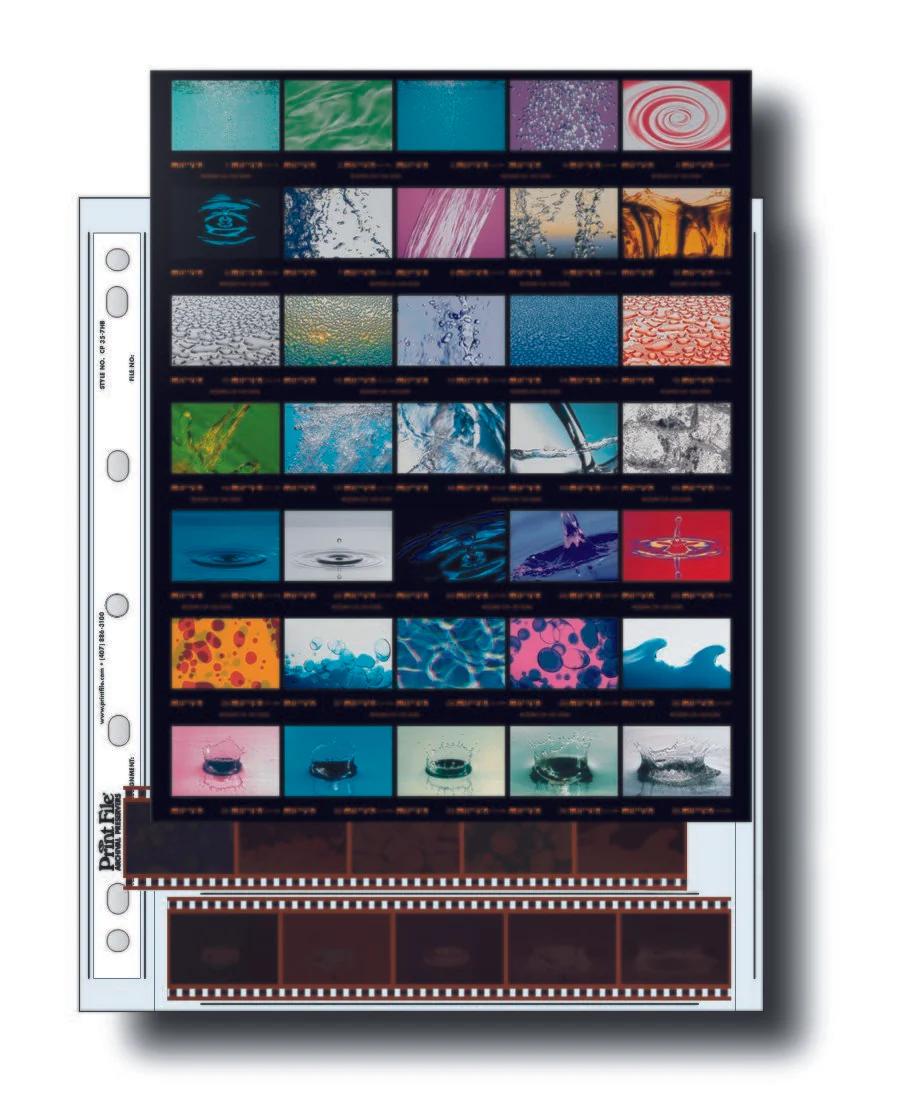 Print File CP 35-7HB pack of 25 for 7 - 35mm strips - total 35 frames & one 8"x10"-Contact Proofing Preservers-Kudos Cameras
