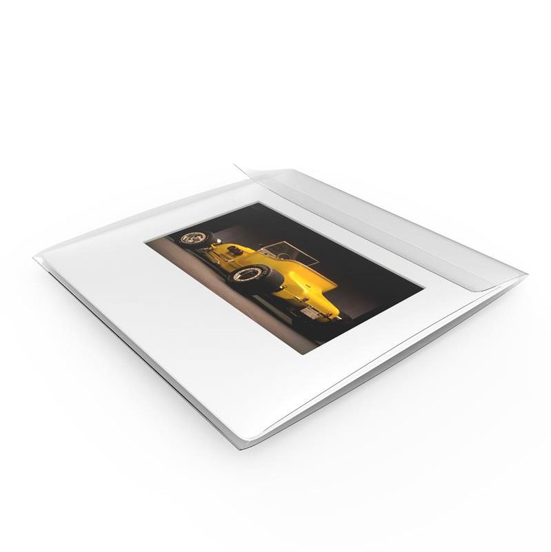 Print File FF22 carton of 500 FoldFlap 3 mil Polyester 35mm Slides 2x2-Foldflap Polyester Sleeves-Print File