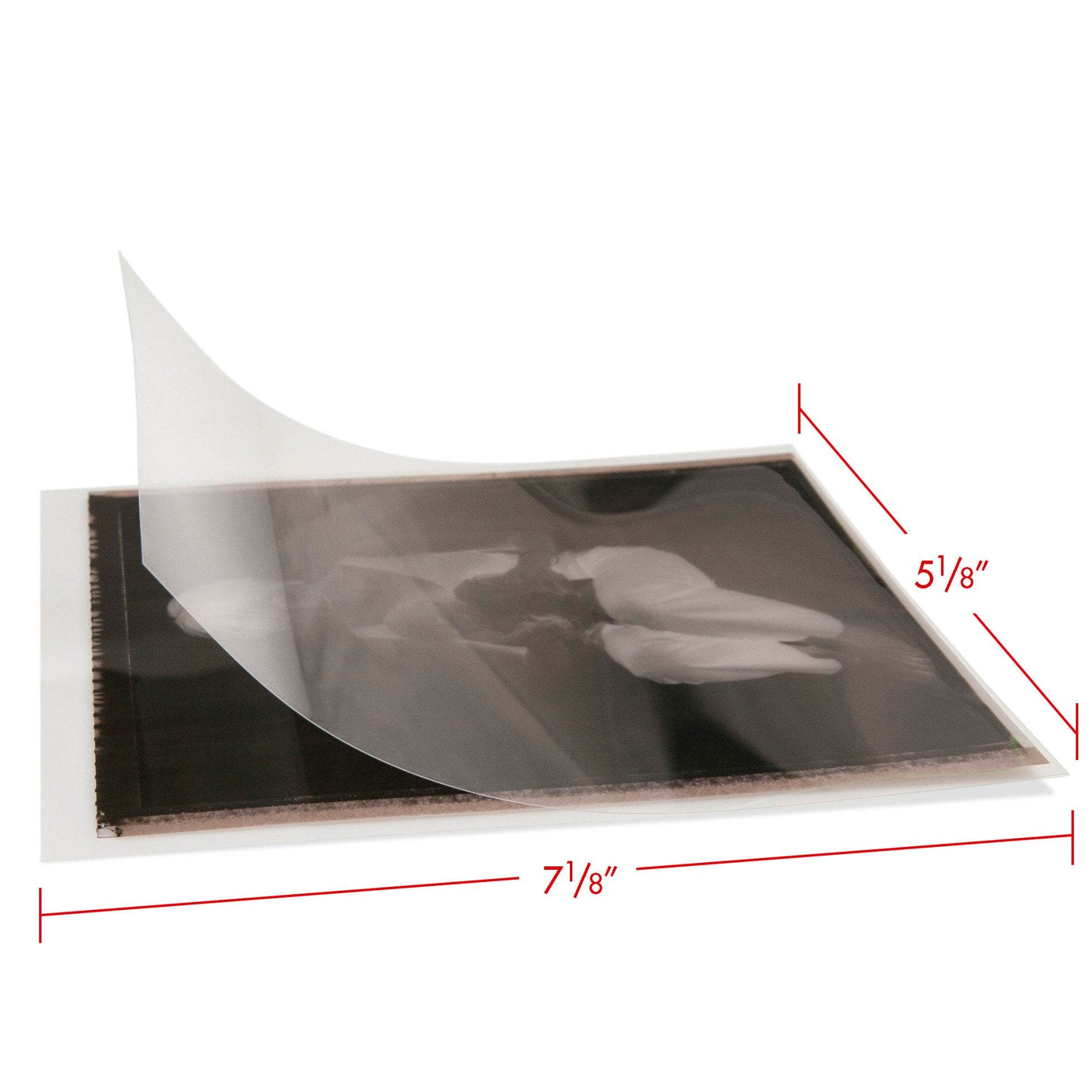 Print File FI57 carton of 500 3 mil Polyester 5x7 Folder-No Flap 5x7-Film Interleaving Sleeves-Kudos Cameras