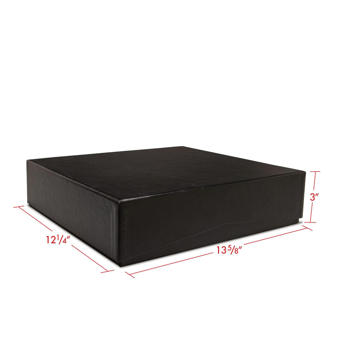 Print File PBB12133 Black Portfolio Box Binder w/ 2-1/2 D-ring 13-5/8x12-1/4x3-Portfolio Box Binders-Print File