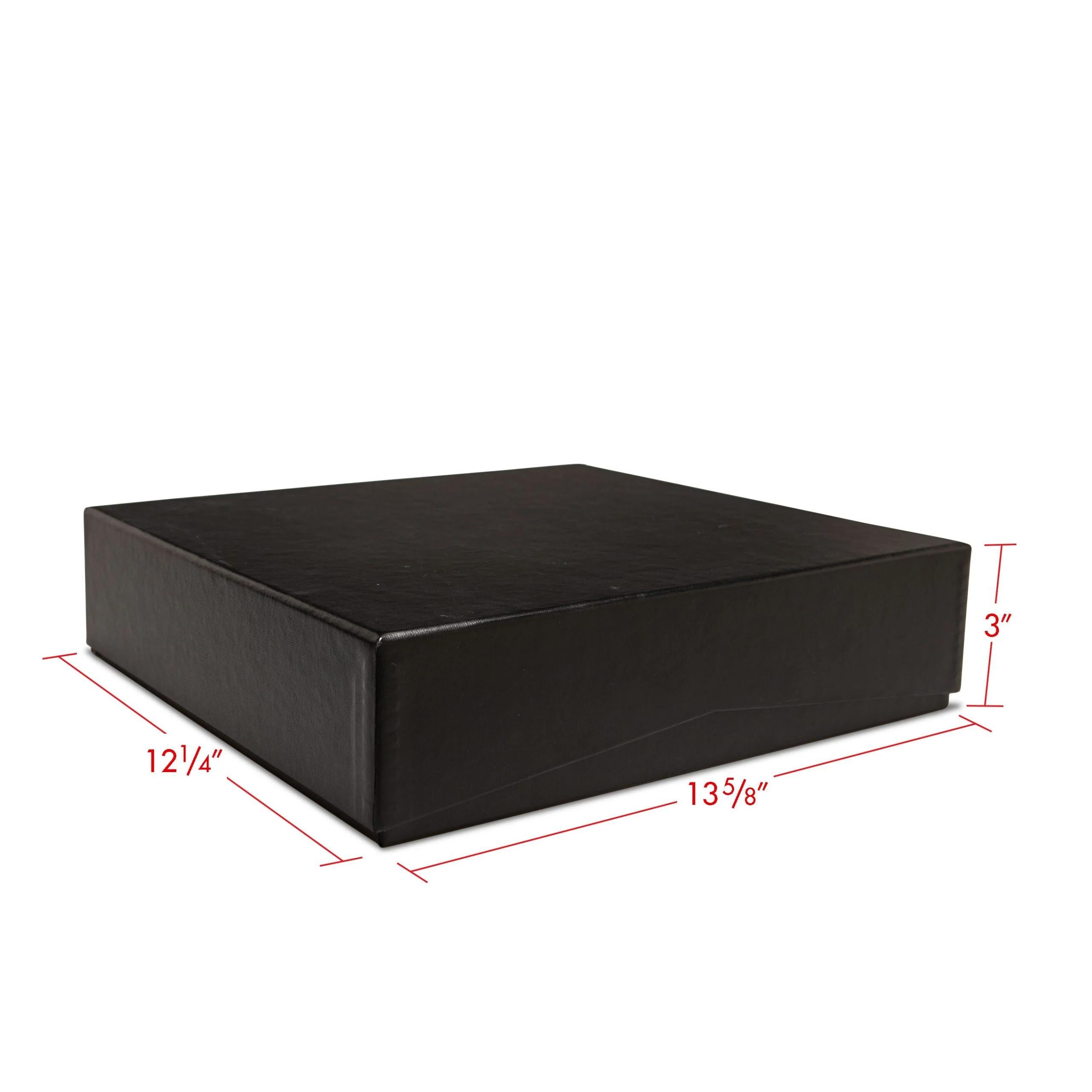 Print File PBB12133 Black Portfolio Box Binder w/ 2-1/2 D-ring 13-5/8x12-1/4x3-Portfolio Box Binders-Print File