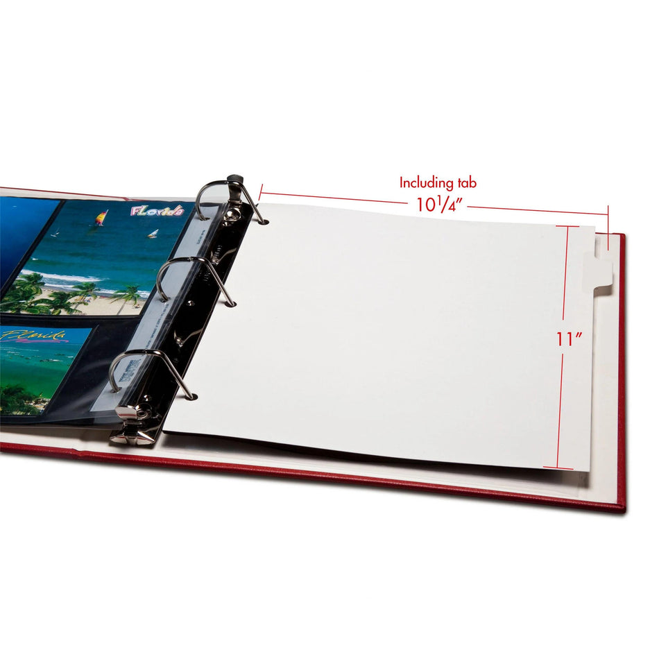 Print File UBID 1/8 Cut Mylar Reinforced Tabbed Dividers pack of 8-Other Products-Print File