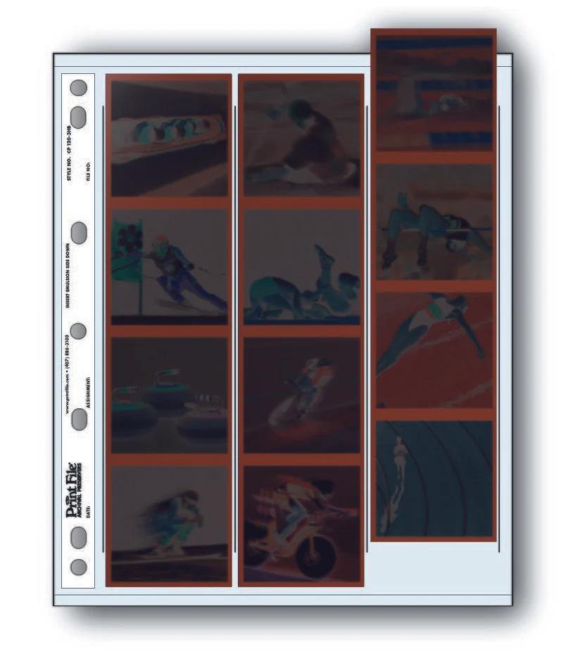 Print File ULT 120-3HB pack of 25 for 3 - 120 sleeved strips - total 12 frames-Ultima Negative Preservers for Sleeved Negatives-Kudos Cameras