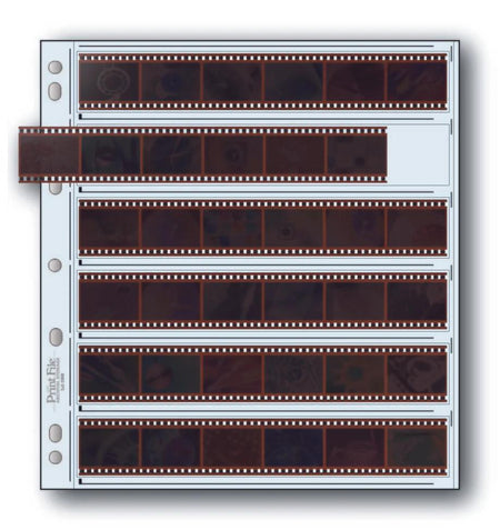 Print File ULT 35-6BXW pack of 25 for 6 - 35mm sleeved strips - total 36 frames-Ultima Negative Preservers for Sleeved Negatives-Kudos Cameras