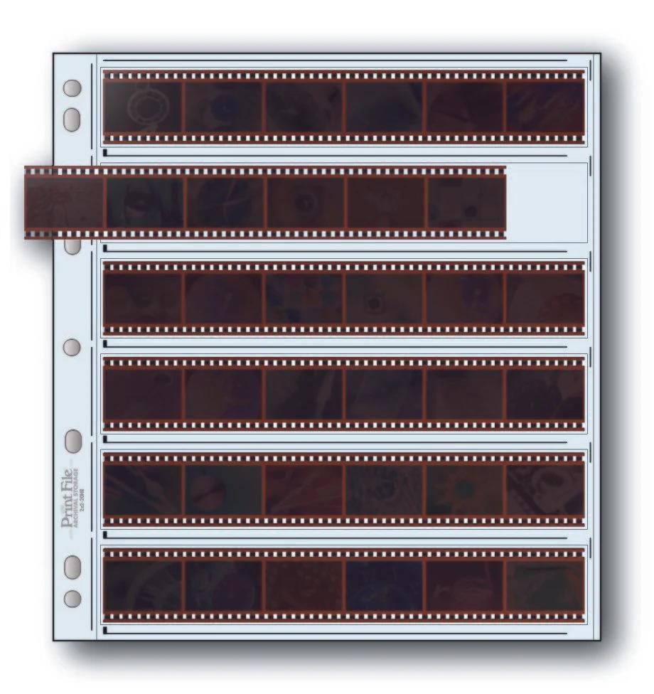 Print File ULT 35-6BXW pack of 25 for 6 - 35mm sleeved strips - total 36 frames-Ultima Negative Preservers for Sleeved Negatives-Kudos Cameras