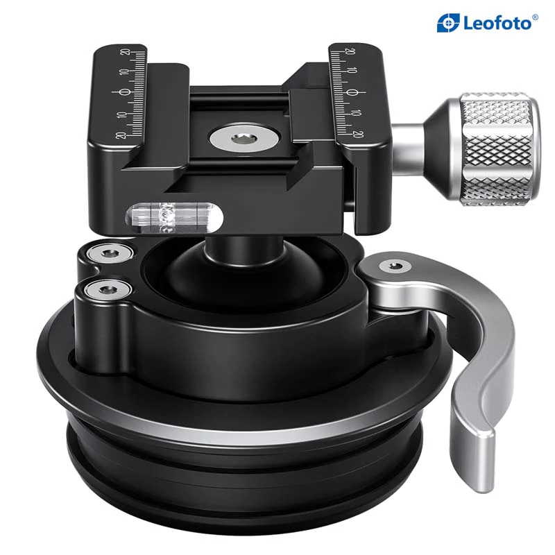 Leofoto STB-75K Base with Rapid Lock 30mm Ball Head and SC-50 Lock Clamp for 75mm Systematic Tripods
