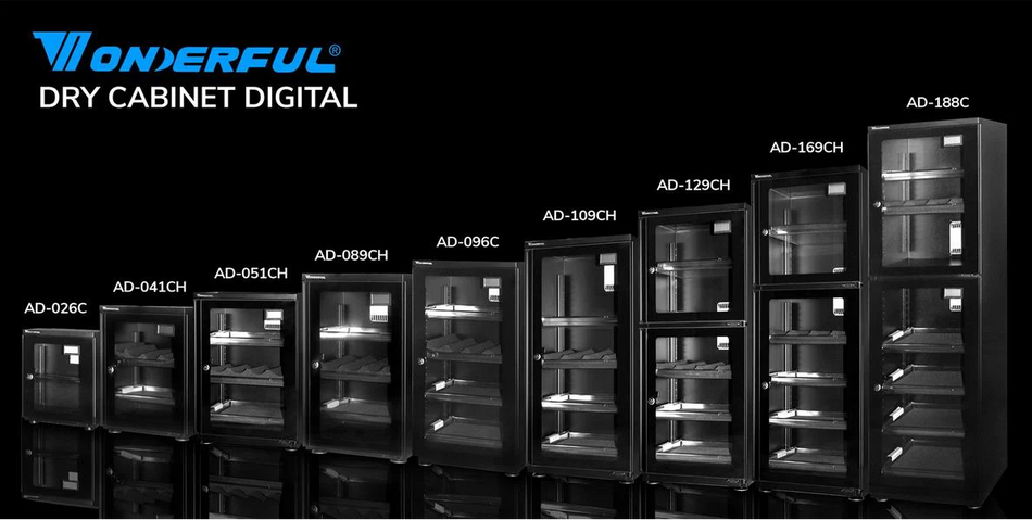 Wonderful AD-188C (172 Litre) Dry Cabinet with Digital Hygrometer-Dry Cabinets-Kudos Cameras