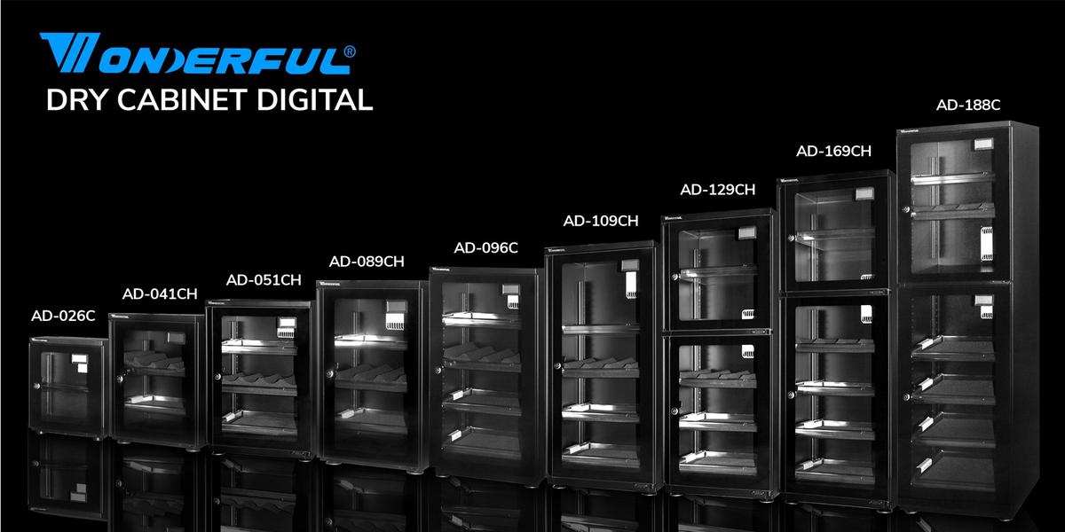 Wonderful AD-051CH (50 Litre) Dry Cabinet with Digital Hygrometer-Dry Cabinets-Kudos Cameras