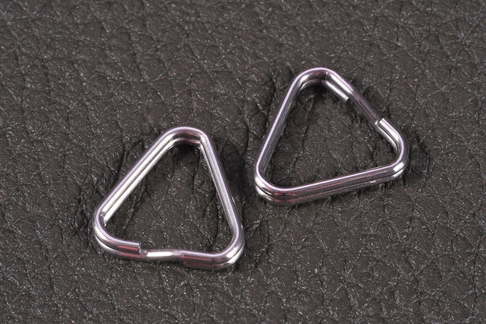 Eddycam Triangle rings silver 2 x