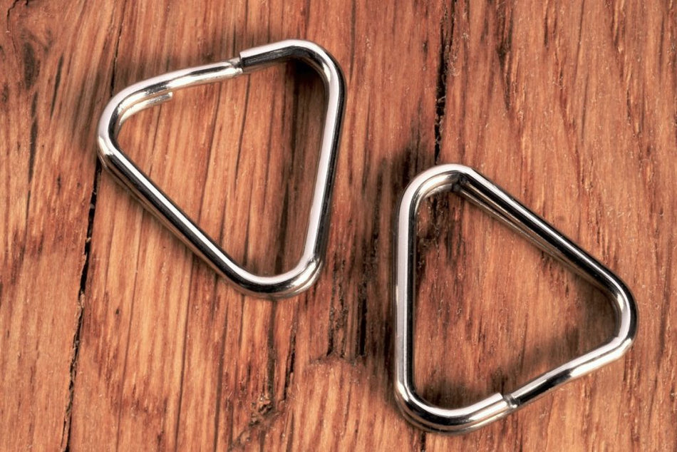 Eddycam Triangle rings silver 2 x