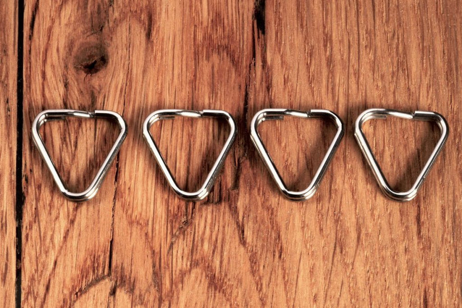 Eddycam Triangle rings silver 4 x