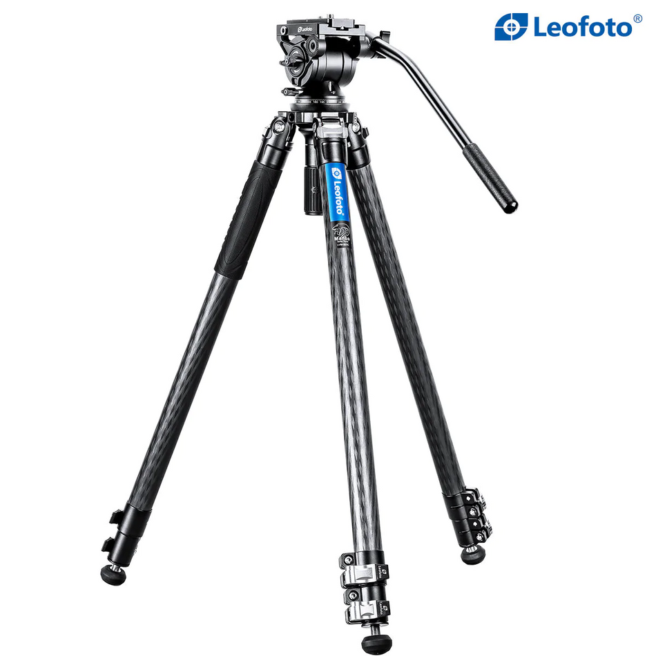 Leofoto LVM-323C Manba Video Series 3 Section Tripod with BV-10M (Manfrotto Plate) Video Head