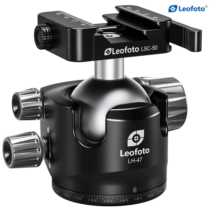Leofoto LH-47SC 47mm Ball Head with LSC-50 Lever Clamp