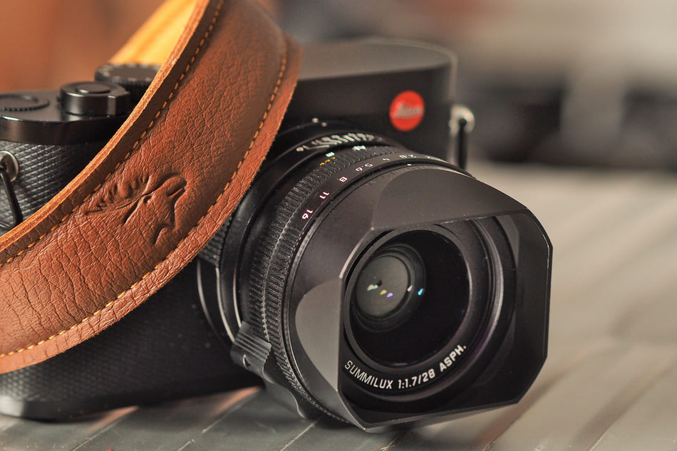 Eddycam 33mm Camera Strap natural cognac