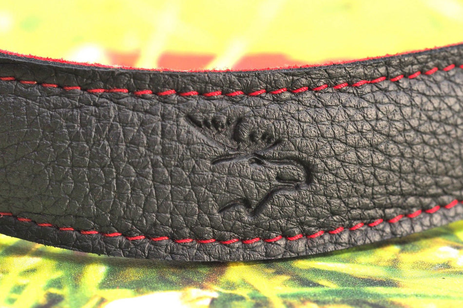 Eddycam 33mm Camera Strap  black seam red