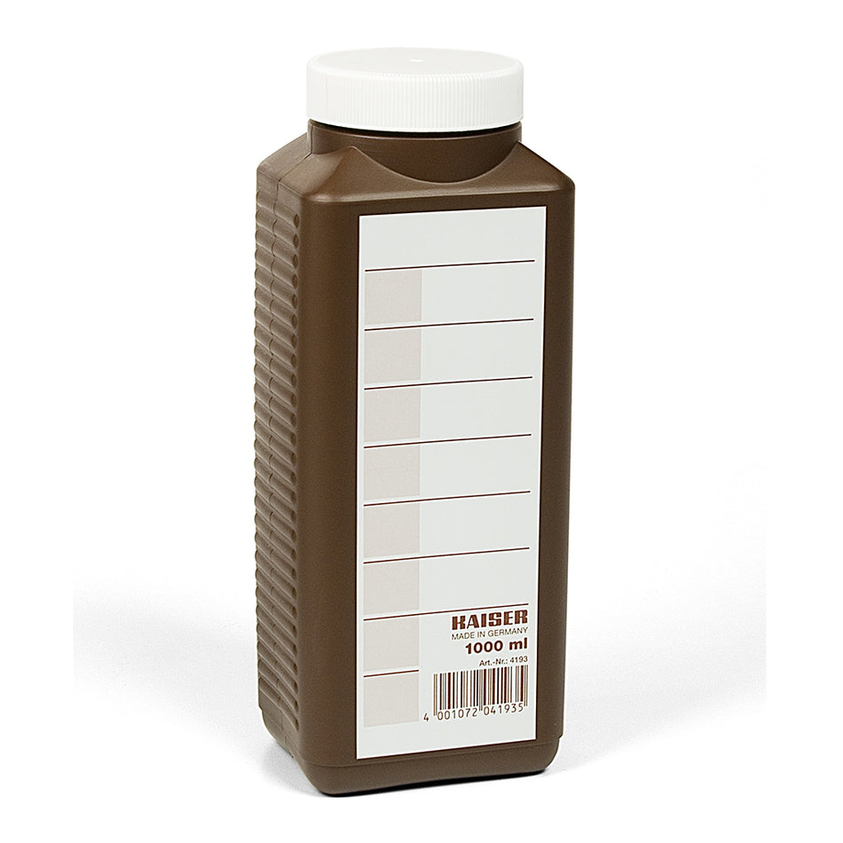 Kaiser Fototechnik 4193 Chemical Storage Bottle, 1000 ml, brown