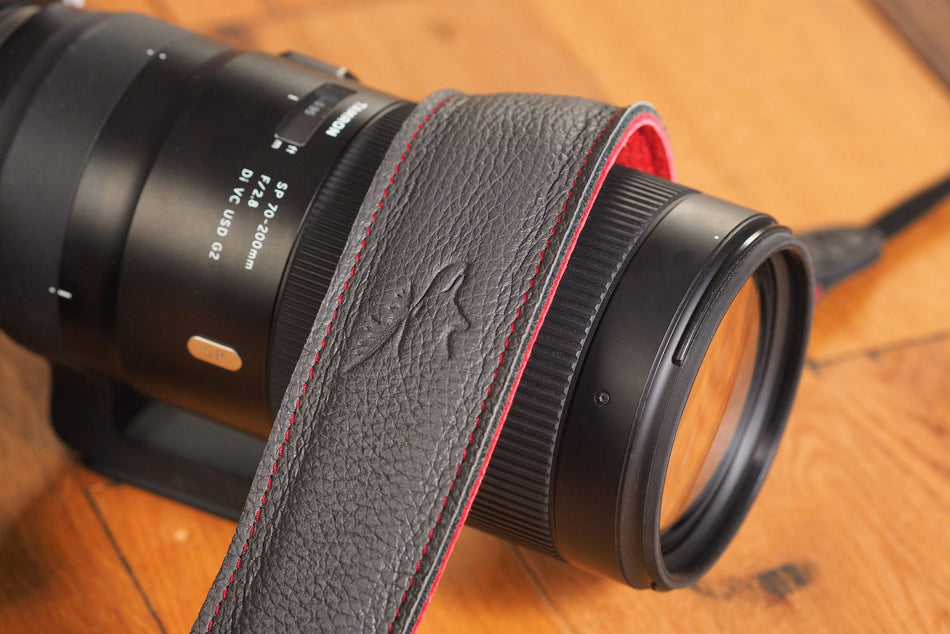 Eddycam 50mm Camera Strap  anthracite-red