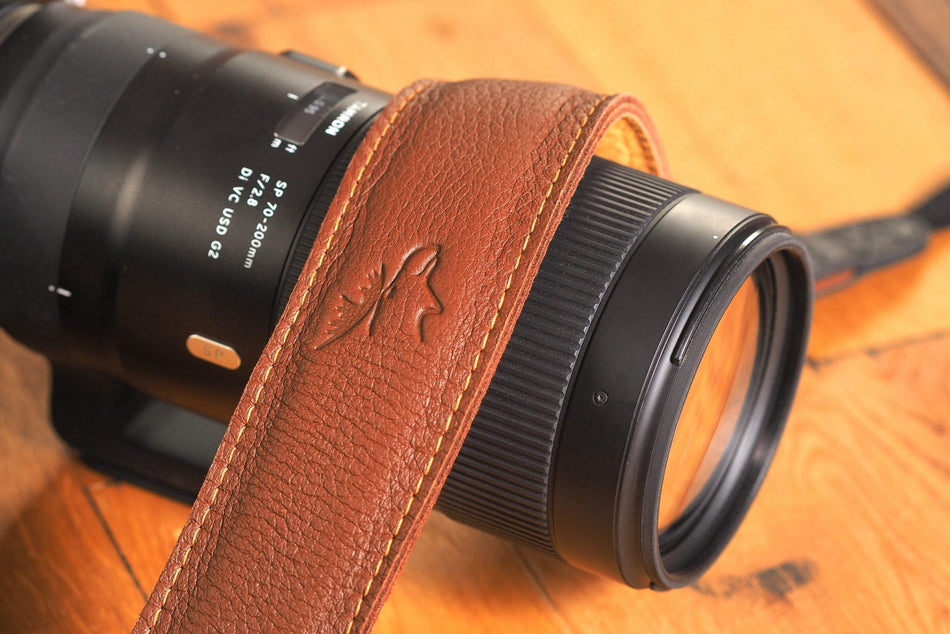 Eddycam Edition 50mm Camera Strap  natural cognac