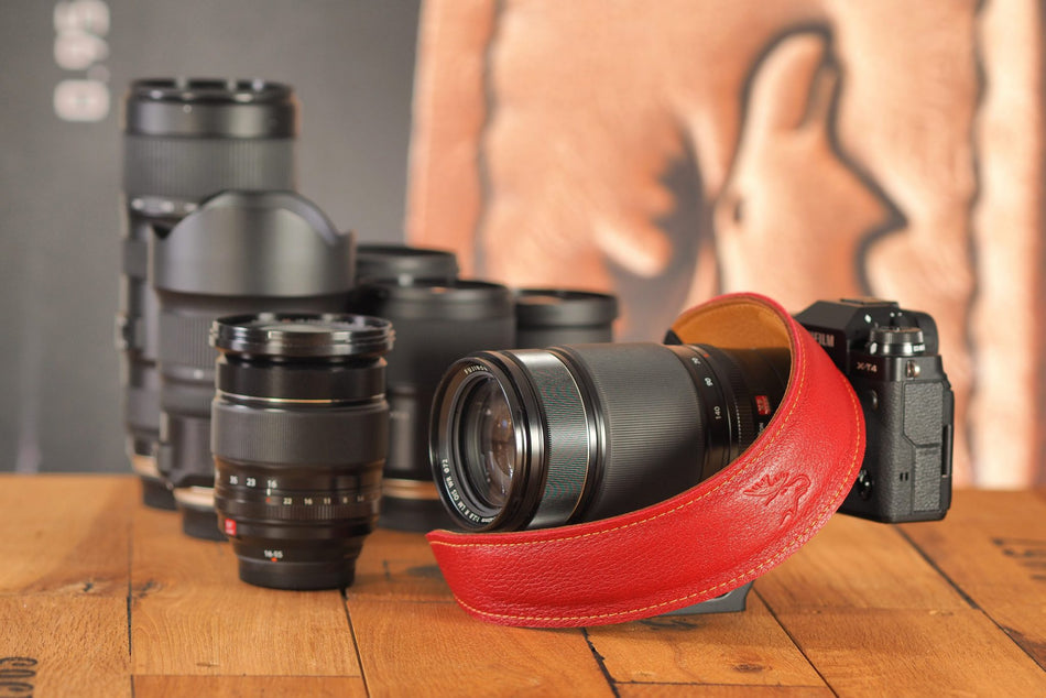 Eddycam Edition 50mm Camera Strap  red-natural