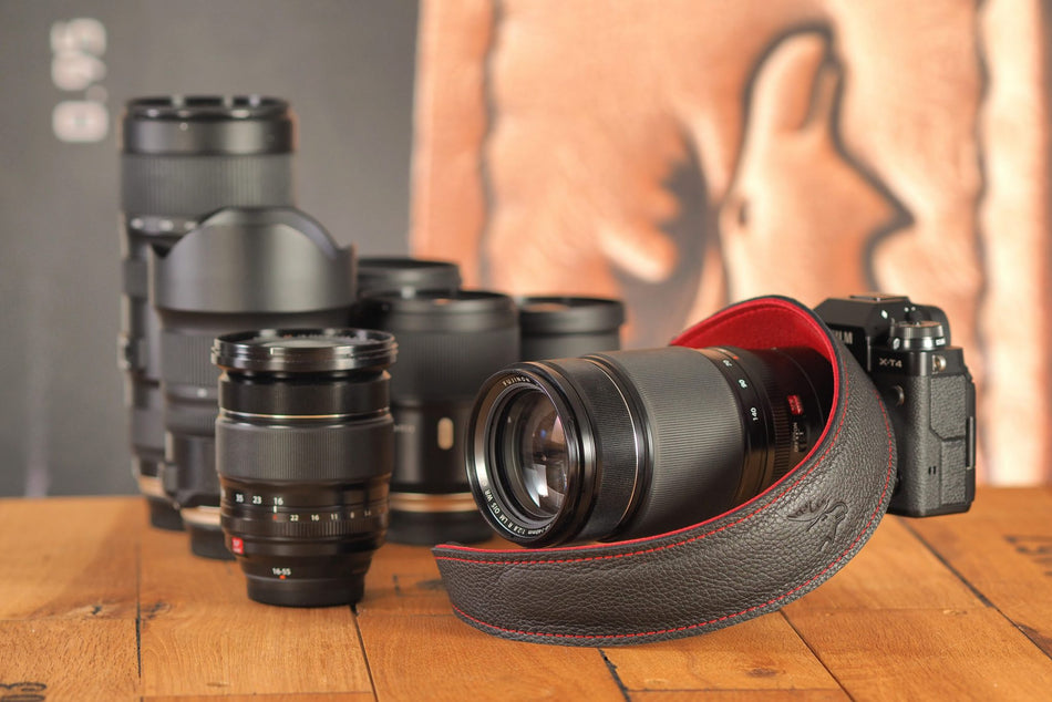 Eddycam Edition 50mm Camera Strap  black-red