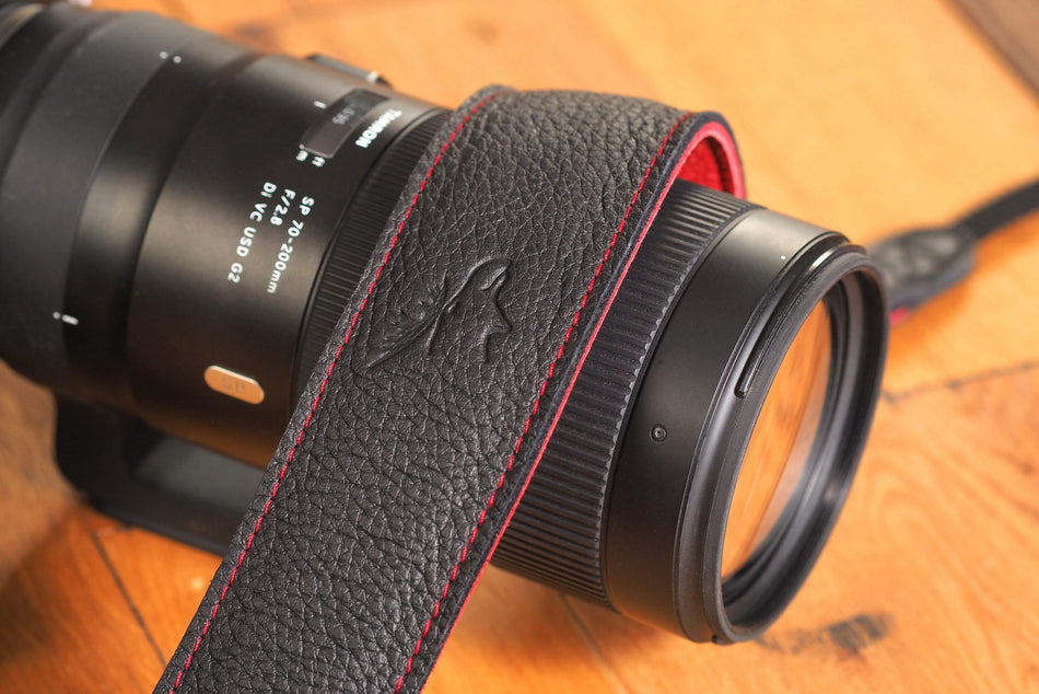 Eddycam Edition 50mm Camera Strap  black-red